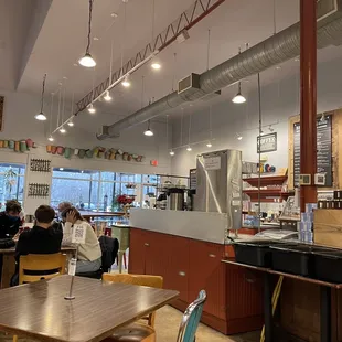 customers seated at tables