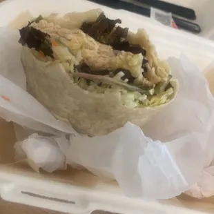 Thai chicken wrap