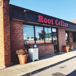 the front of the restaurant