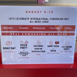 Free coworking all week!