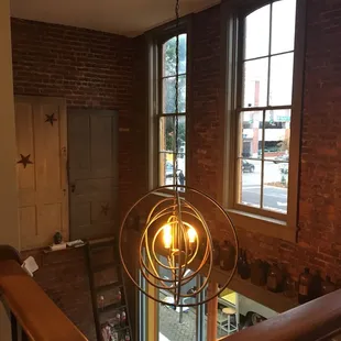 The view from the second floor walkway