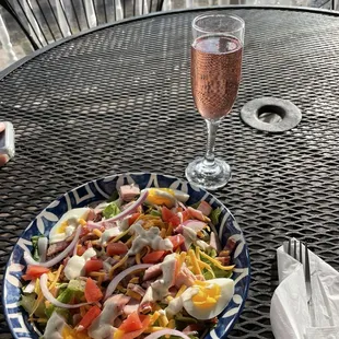Cobb Salad with Cranberry Mimosa