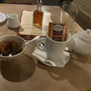 Sticky toffee pudding with Earl gray tea