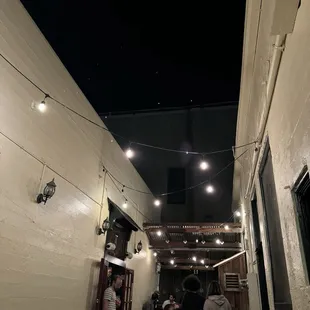 outside