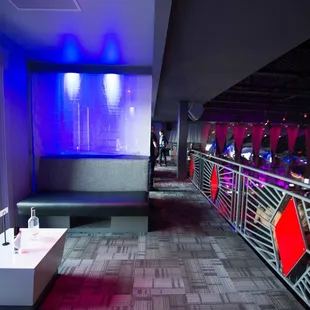 a view of the bar from the balcony