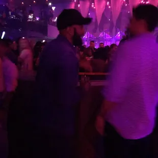 My boyfriend was denied entrance due to his baseball hat. This is what I see when I get inside.