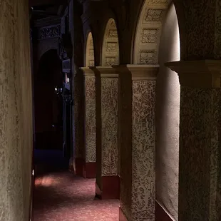 Side door entrance into theater.