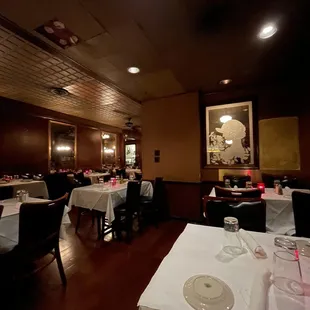 the dining room of a restaurant