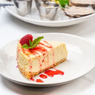 Finish off your meal with one of our handmade sweet treats like our cheesecake!