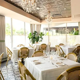 Take your event to the next level with The Rouxpour&apos;s sunroom for an exclusive dining experience.
