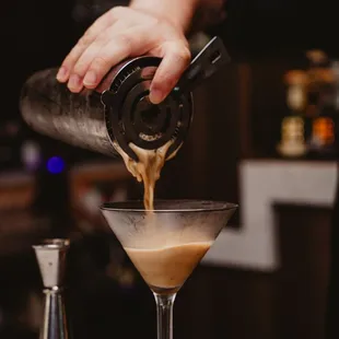 Shake up your evening with the rich and bold flavors of our Espresso Martini.