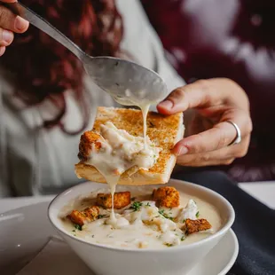 It&apos;s soup season! Dive into autumn with a bowl of creamy crab goodness.