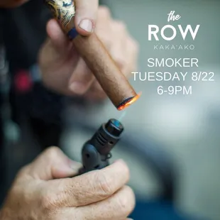 a man smoking a cigar