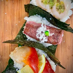 A5 Rolls courtesy of our neighbors at Kainalu Poke...burrrrah