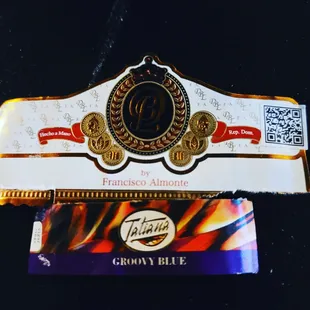 the label of the cigar