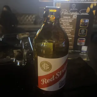 a bottle of beer