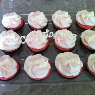 Strawberry cupcakes, officially claimed as the favorite.