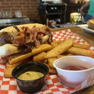 Banger W/ side of fries