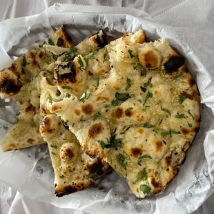 Garlic naan