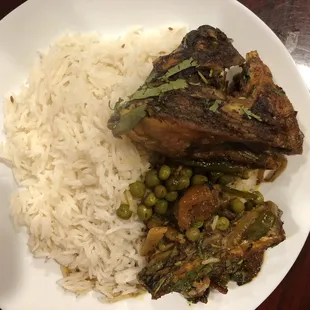 Fish with rice