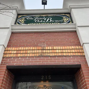 the front of the building