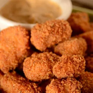 Our own Chef's creation. Pork chop nuggets. As featured in our article in the Advocate