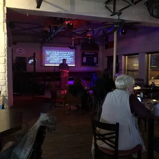 Karaoke night on Saturday