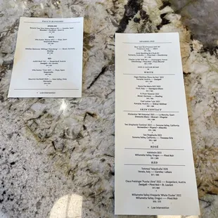 Menus