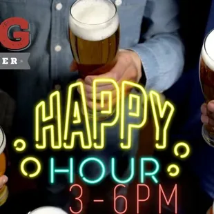 Monday - Saturday
3pm-6pm
Happy Hour Specials