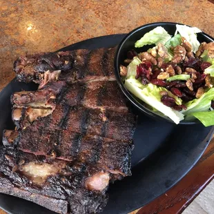 Half rack and side salad