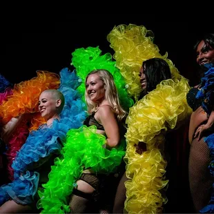 Burlesque Dance Students from Ruby Room Students performing at The Ruby Room Studio