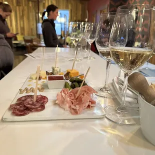 a variety of appetizers on a table