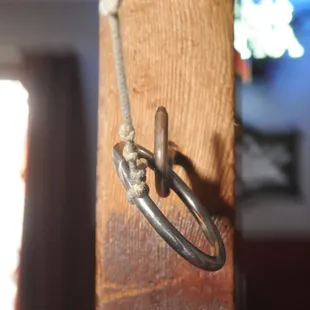 A close-up of the ring toss. So simple, yet so hard.