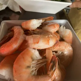 Steamed shrimp