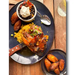 Jerk roasted chicken