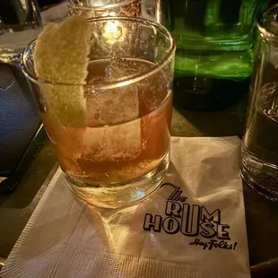 Rum Old Fashioned.