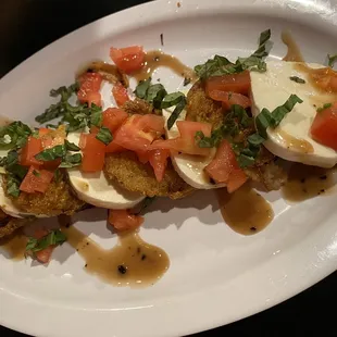 Fried Green Tomato Caprese