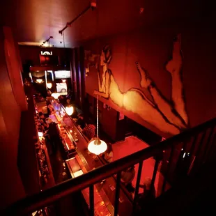 View from the second floor seating.