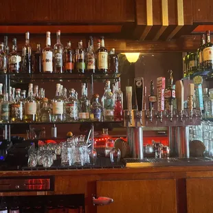 Behind the bar