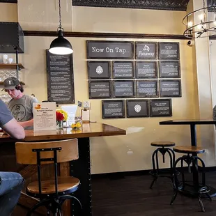 people sitting at the bar