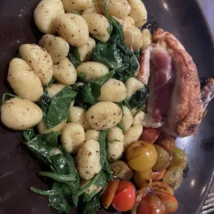 Chicken caprese with gnocchi and balsamic tomatoes
