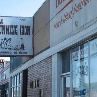 running iron sign