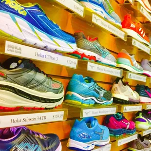 Great running shoe selection with super knowledgable staff of runners that help you find your perfect shoe!