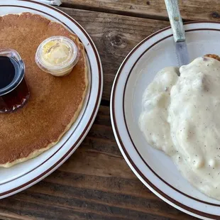 $4 pancake $9 chicken fried steak