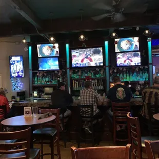Bar with TV screens