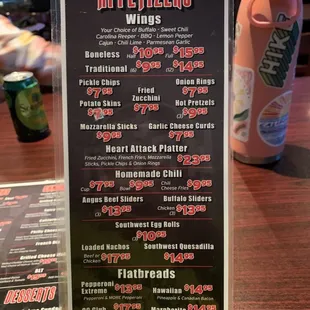 Just a portion of their menu - there&apos;s way more to choose from