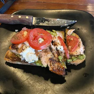 Salmon and Avocado Sandwich