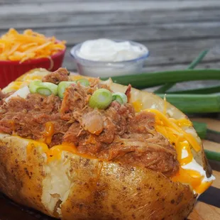 #TakeOutTuesday - Stuffed Baked Potato with Pulled Pork
