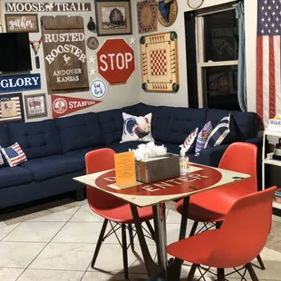 Our favorite cozy spot in the shop!