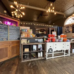 the inside of the restaurant